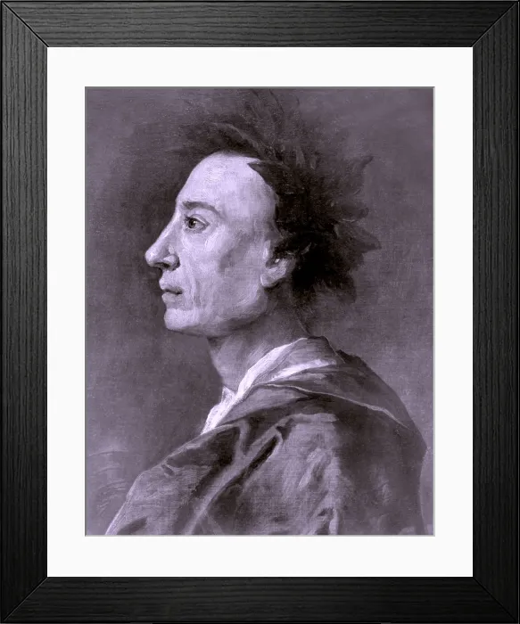 Framed Print : Alexander Pope (1688-1744) was one of the most important English poet and writers of the 18th century Framed Print : Alexander Pope (1688-1744) was one of the most important English poet and writers of the 18th century