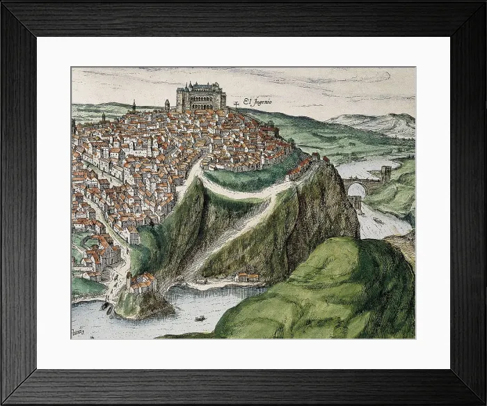 Framed Print : SPAIN. San Lorenzo de El Escorial. Royal Monastery of San Lorenzo de El Escorial. Toledo. By Franz Hogenberg (16th c.). Etching. AISA / Everett Collection**US SALES ONLY** Framed Print : SPAIN. San Lorenzo de El Escorial. Royal Monastery of San Lorenzo de El Escorial. Toledo. By Franz Hogenberg (16th c.). Etching. AISA / Everett Collection**US SALES ONLY**
