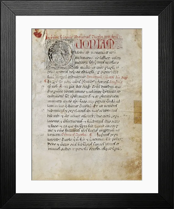 Framed Print : SPAIN. Teruel. City Hall. Kingdom of Aragon (13th-14th c.). Book of Fueros (Privileges). City privilege of Teruel. Manuscript. AISA / Everett Collection**US SALES ONLY**