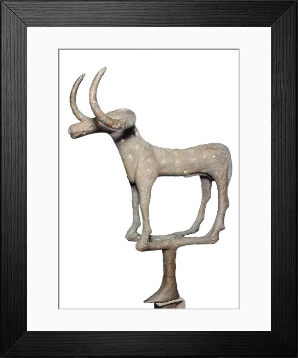 Framed Print : Bull (2500-2000 BC). Hittite art. Sculpture. TURKEY. Ankara. Archaeological Museum. - BeBa / Iberfoto / Everett Collection (170304)**US SALES ONLY** Framed Print : Bull (2500-2000 BC). Hittite art. Sculpture. TURKEY. Ankara. Archaeological Museum. - BeBa / Iberfoto / Everett Collection (170304)**US SALES ONLY**
