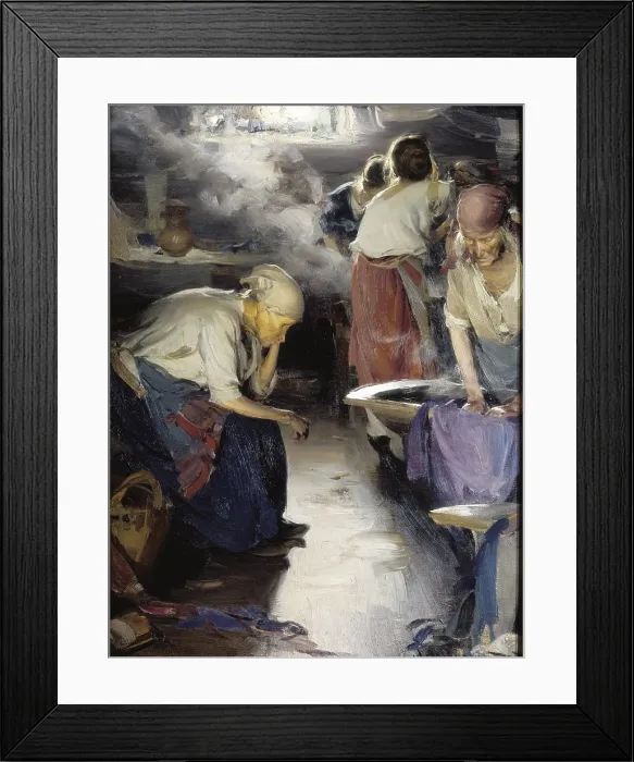 Framed Print : ARKHIPOV, Abraham Efimovitch(1862-1930). The Washerwomen. 1899. Oil on canvas. RUSSIA. Moscow. Tretyakov Gallery. AISA / Everett Collection**US SALES ONLY**