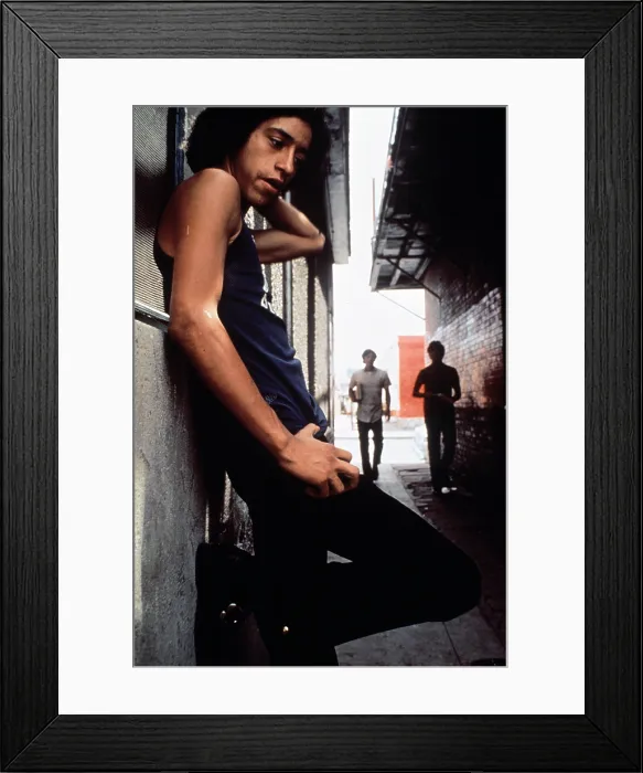 Framed Print : 1970s America. Three young chicano men in the barrio area of El Paso, Texas ca. 1973