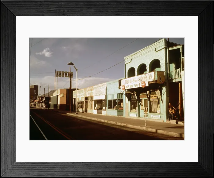 Framed Print : 1970s America. The second ward or el barrio of El Paso, Texas ca. 1973 Framed Print : 1970s America. The second ward or el barrio of El Paso, Texas ca. 1973