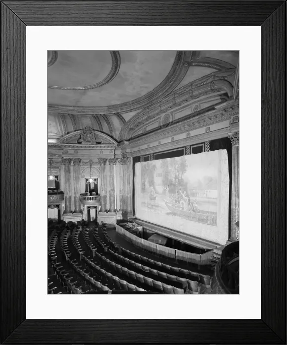 Framed Print : Movie Theaters, the Al Ringling Theatre, interior, built in 1915, 136 Fourth Street, Baraboo, Wisconsin, circa 1970s