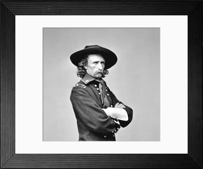 Framed Print : George Armstrong Custer, U.S. Army major general, ca. 1863