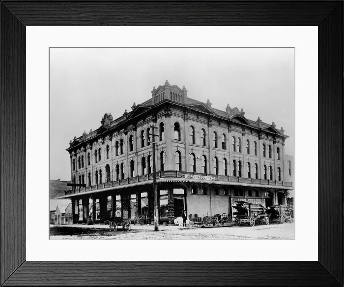 Framed Print : Movie Theaters, the Avon Theatre, built in 1860, Main and California Streets, Stockton, California, October 1925