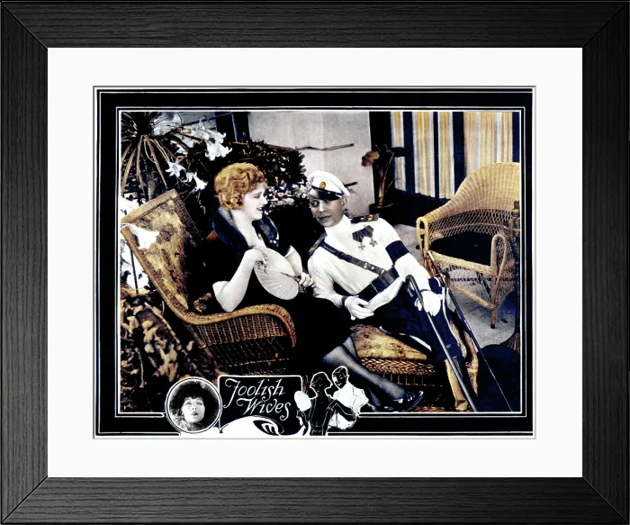 Framed Print : FOOLISH WIVES, Miss DuPont, Erich von Stroheim, 1922 Framed Print : FOOLISH WIVES, Miss DuPont, Erich von Stroheim, 1922