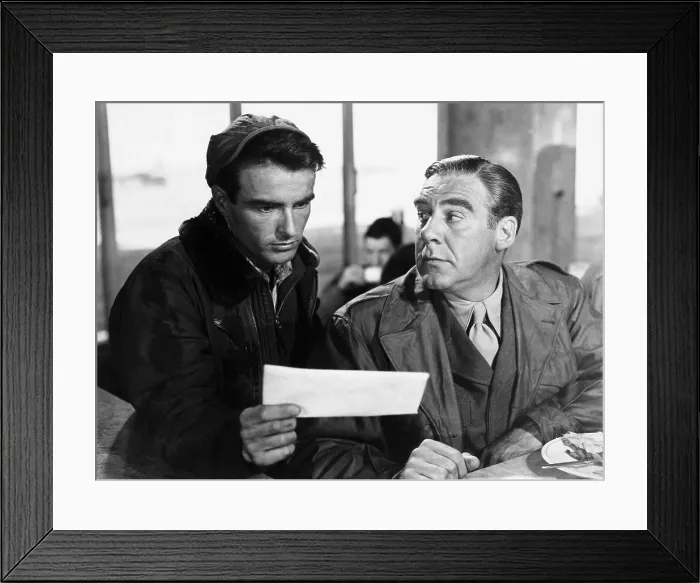Framed Print : THE BIG LIFT, from left, Montgomery Clift, Paul Douglas, 1950, TM and Copyright 20th Century Fox Film Corp. All rights reserved