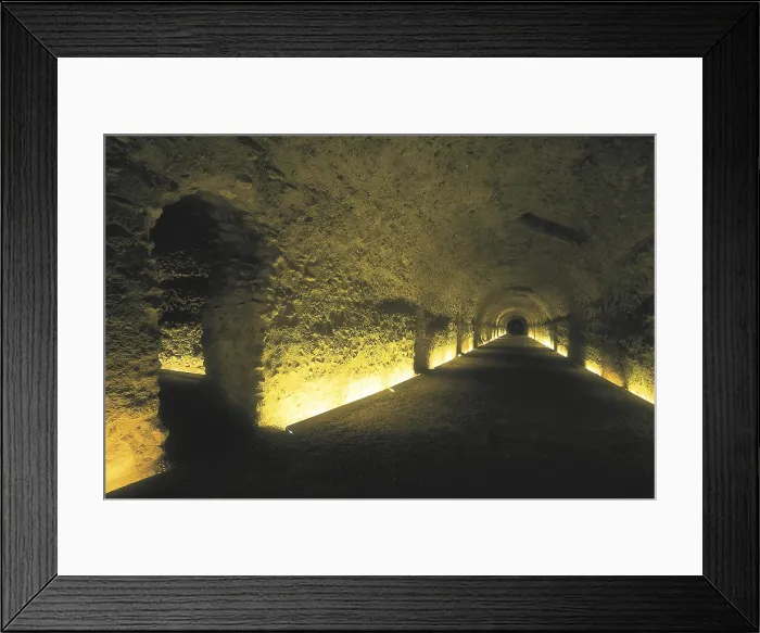 Framed Print : SPAIN. CATALONIA. TARRAGONA. Tarragona. Roman circus (1st c.). Barrel vault that (93 m.). Roman art. Early Empire. Architecture. AISA / Everett Collection**US SALES ONLY**