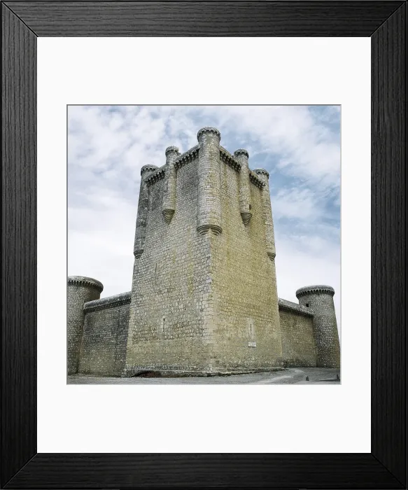 Framed Print : Castle of Comuneros. 1420-1426. SPAIN. CASTILE AND LEON. VALLADOLID. Torrelobatn. Homage tower. Architecture. AISA / Everett Collection**US SALES ONLY**