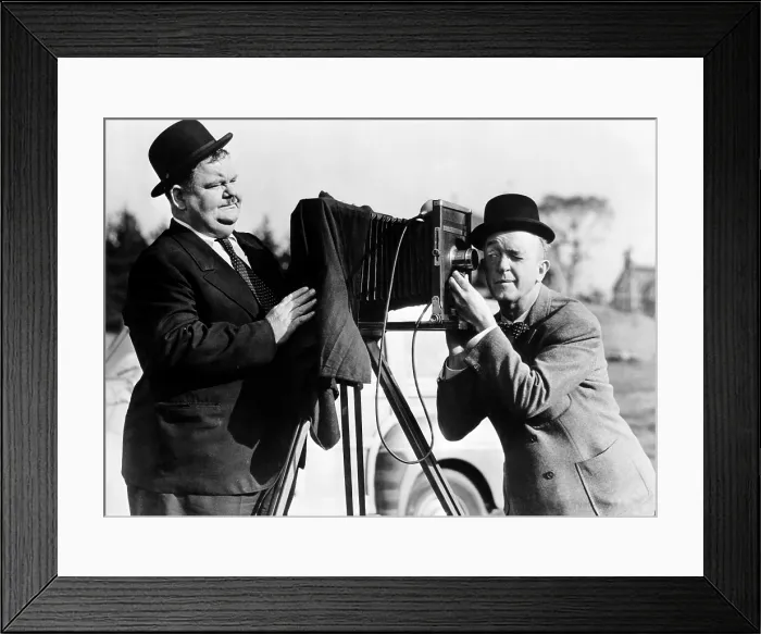 Framed Print : THE BIG NOISE, from left: Oliver Hardy. Stan Laurel, 1944. TM & copyright 20th Century Fox Film Corp. All rights reserved / courtesy Everett Collection Framed Print : THE BIG NOISE, from left: Oliver Hardy. Stan Laurel, 1944. TM & copyright 20th Century Fox Film Corp. All rights reserved / courtesy Everett Collection