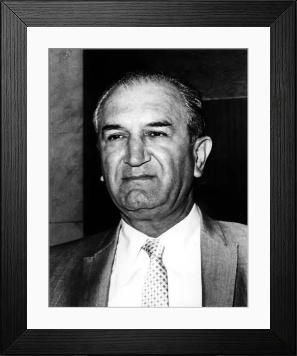 Framed Print : Joseph Bonanno, mobster, in the early 1970s.. Courtesy: CSU Archives  /  Everett Collection