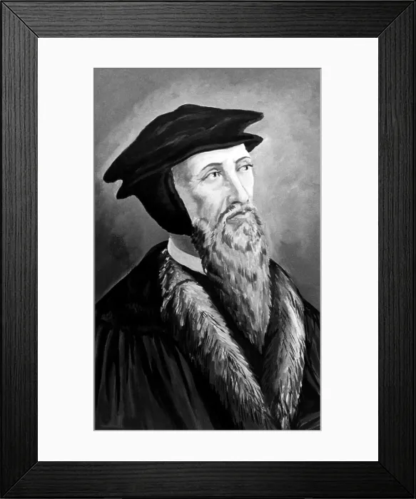 Framed Print : John Calvin (1509-1564). Courtesy: CSU Archives / Everett Collection