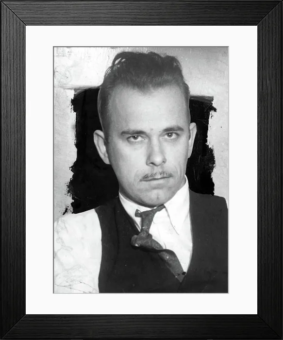 Framed Print : JOHN DILLINGER-Alleged ring leader of a notorious Midwest gang.1 / 26 / 34. Courtesy: CSU Archives  /  Everett Collection
