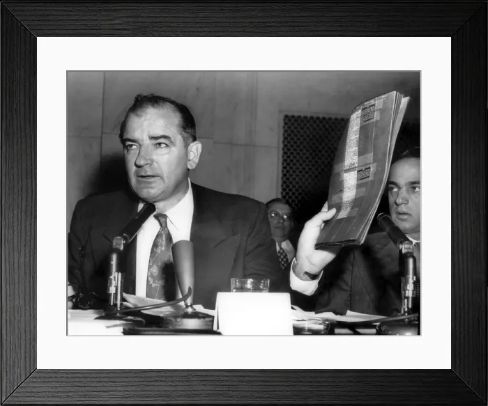 Framed Print : WASHINGTON: Sen. Joseph R. McCarthy (R) Framed Print : WASHINGTON: Sen. Joseph R. McCarthy (R)