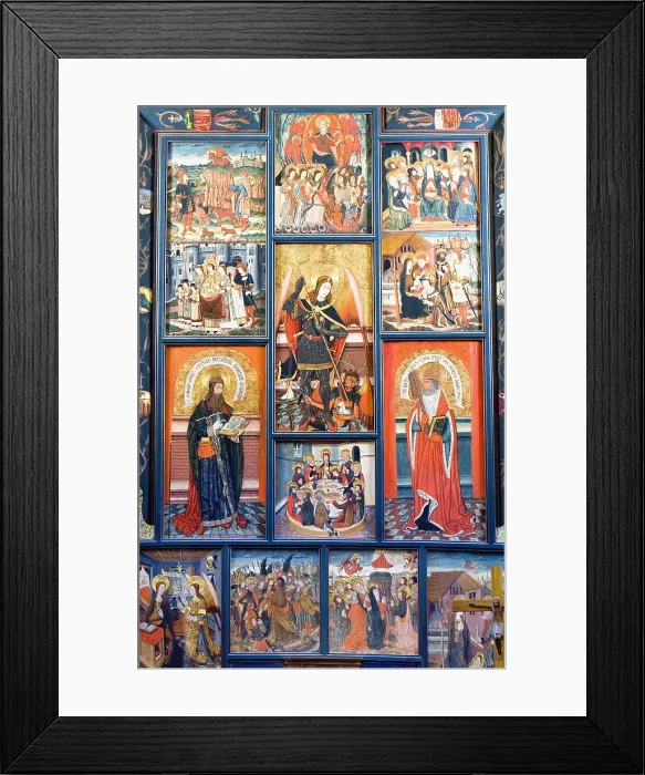 Framed Print : SPAIN. Vielha. Sant Miquu church. Altar. Romanesque art. - Lucas Vallecillos / Iberfoto / Everett Collection (100317)**US SALES ONLY** Framed Print : SPAIN. Vielha. Sant Miquu church. Altar. Romanesque art. - Lucas Vallecillos / Iberfoto / Everett Collection (100317)**US SALES ONLY**