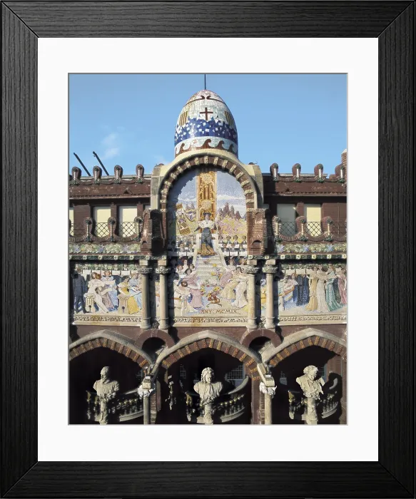 Framed Print : BRU I SALELLES, Llus (1868-1952); DOMENECH I MONTANER, Lluis (1850-1923); BRU I SALELLES, Llus (1868-1952). Palace of Catalan Music; Can Catalana (Catalan Song). 1905-1908. SPAIN Framed Print : BRU I SALELLES, Llus (1868-1952); DOMENECH I MONTANER, Lluis (1850-1923); BRU I SALELLES, Llus (1868-1952). Palace of Catalan Music; Can Catalana (Catalan Song). 1905-1908. SPAIN