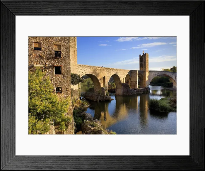 Framed Print : SPAIN. Besalu. Romanesque bridge over the Fluvi river. Romanesque art. - Lucas Vallecillos / Iberfoto / Everett Collection (223498)**US SALES ONLY** Framed Print : SPAIN. Besalu. Romanesque bridge over the Fluvi river. Romanesque art. - Lucas Vallecillos / Iberfoto / Everett Collection (223498)**US SALES ONLY**