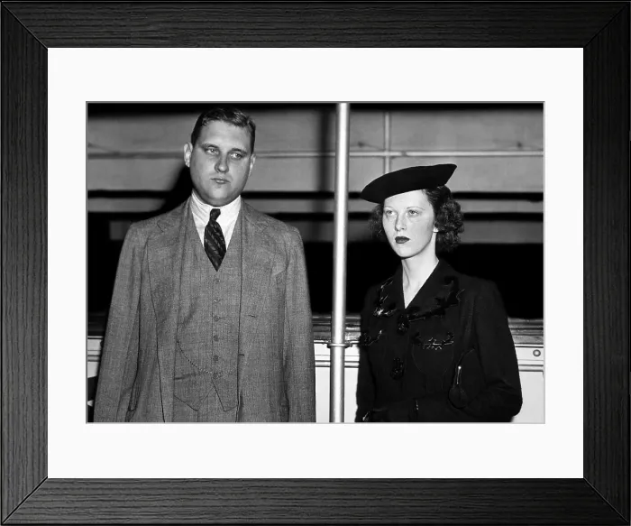 Framed Print : John Jacob Astor VI and wife Ellen Tuck French aboard the SS Normandie, 1937. Courtesy: CSU Archives / Everett Collection