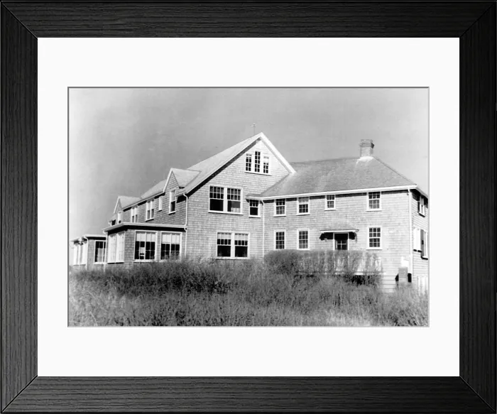 Framed Print : The summer home of President John F. Kennedy in Hyannis Port, Massachusetts on Cape Cod. The house was owned by industrialist Louis R. Thun. April 5, 1963 Framed Print : The summer home of President John F. Kennedy in Hyannis Port, Massachusetts on Cape Cod. The house was owned by industrialist Louis R. Thun. April 5, 1963