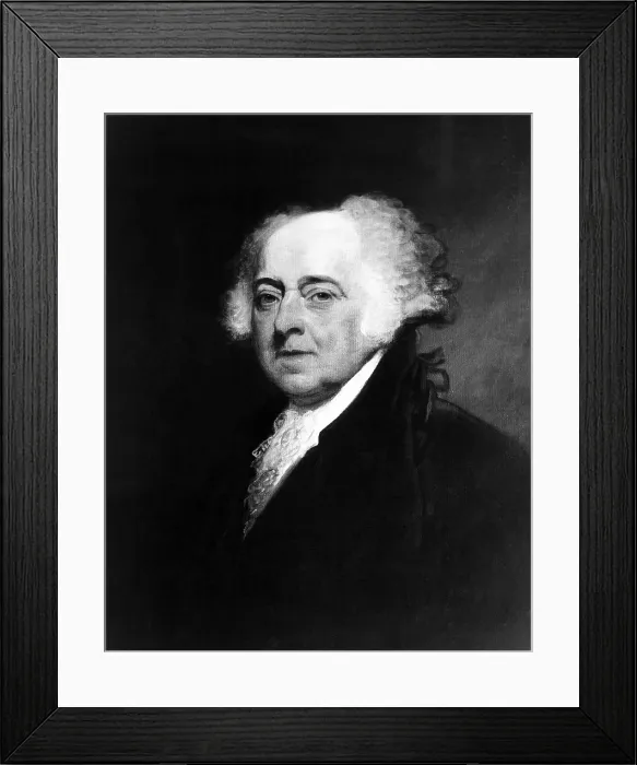 Framed Print : John Adams (1735-1826), American President (1797-1801). Portrait painted by Gilbert Stuart in 1798. Courtesy: CSU Archives / Everett Collection