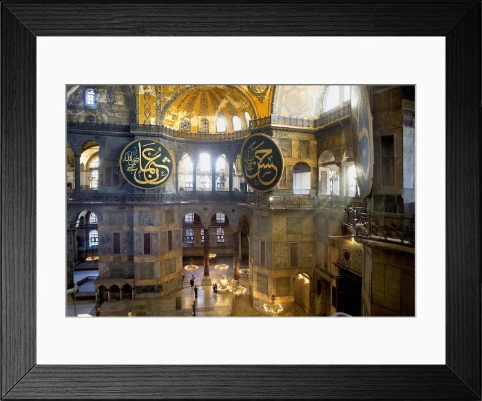 Framed Print : TURKEY. Istanbul. Hagia Sophia (Basilica of St. Sophia). Early Byzantine art. - Lucas Vallecillos / Iberfoto / Everett Collection (107078)**US SALES ONLY**