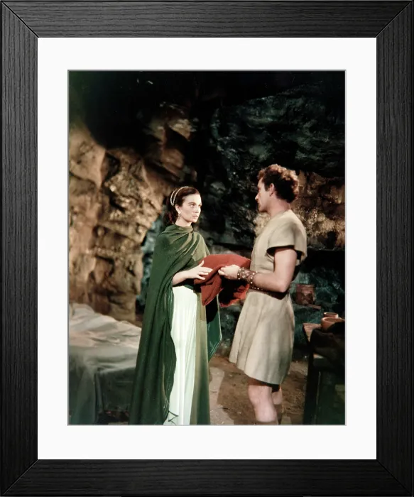 Framed Print : THE ROBE, from left: Jean Simmons, Richard Burton, 1953. TM and Copyright 20th Century Fox Film Corp. All rights reserved. Courtesy: Everett Collection Framed Print : THE ROBE, from left: Jean Simmons, Richard Burton, 1953. TM and Copyright 20th Century Fox Film Corp. All rights reserved. Courtesy: Everett Collection