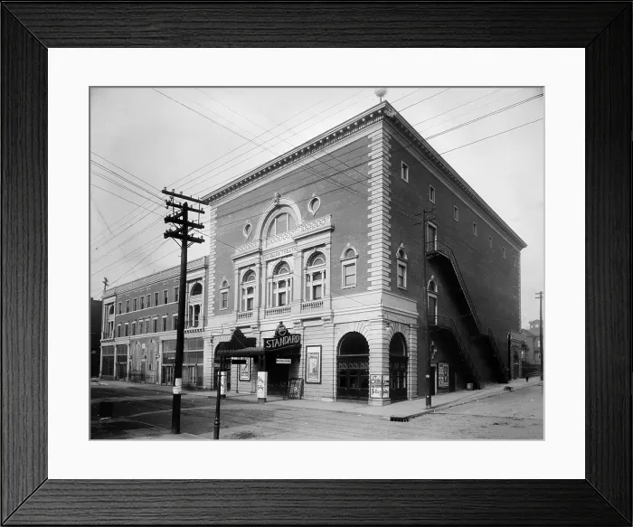 Framed Print : Theaters, The Standard Theatre, The Marx Brothers, Humphrey Bogart, Sally Rand, and Gypsy Rose Lee performed here, built in 1900, closed 1932, 300 West 12th Street, Kansas City Framed Print : Theaters, The Standard Theatre, The Marx Brothers, Humphrey Bogart, Sally Rand, and Gypsy Rose Lee performed here, built in 1900, closed 1932, 300 West 12th Street, Kansas City