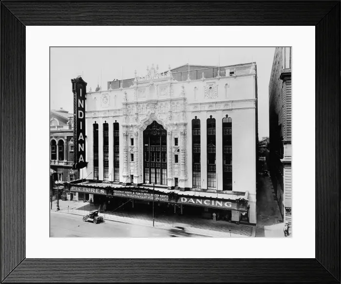 Framed Print : Movie theaters, The Indiana Theatre, 134 West Washington Street, Indianapolis, Indiana, circa 1927