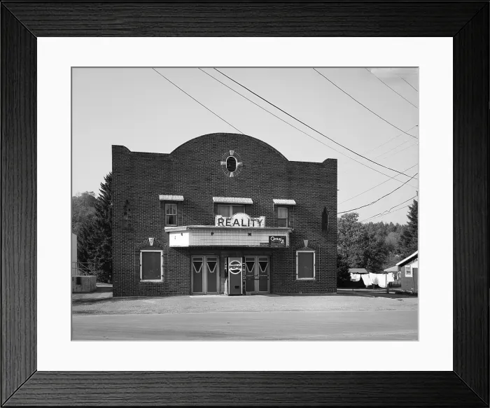 Framed Print : Movie theaters, The Reality Theatre, South Main Street, Robertsdale, Pennsylvania, circa 1980s Framed Print : Movie theaters, The Reality Theatre, South Main Street, Robertsdale, Pennsylvania, circa 1980s