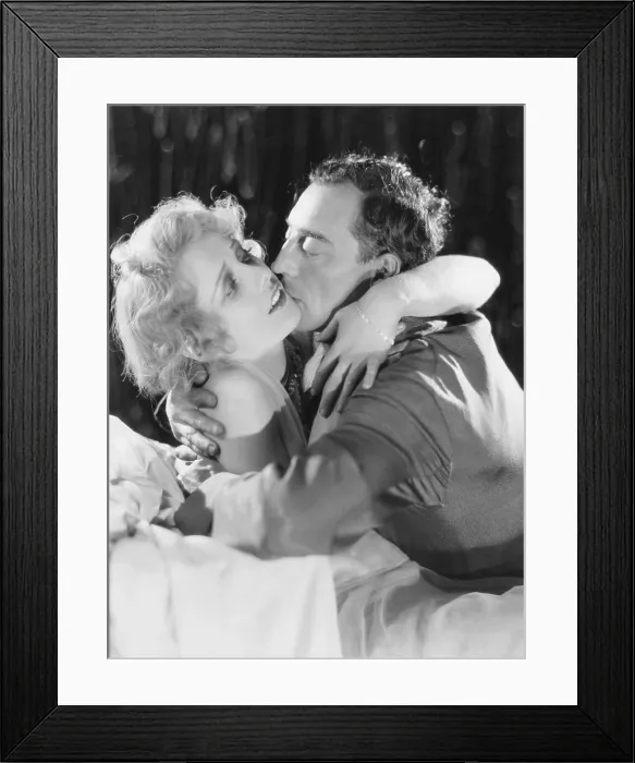 Framed Print : FREE AND EASY, from left: Anita Page, Buster Keaton, 1930
