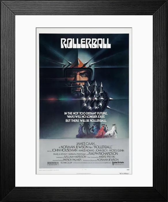 Framed Print : ROLLERBALL, poster, 1975 Framed Print : ROLLERBALL, poster, 1975