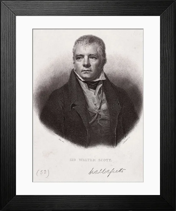 Framed Print : SCOTT, Sir Walter (1771-1832). Engraving after the original portrait of Sir Henry Raeburn. Etching. SPAIN. Madrid. Romantic Museum. AISA / Everett Collection**US SALES ONLY** Framed Print : SCOTT, Sir Walter (1771-1832). Engraving after the original portrait of Sir Henry Raeburn. Etching. SPAIN. Madrid. Romantic Museum. AISA / Everett Collection**US SALES ONLY**