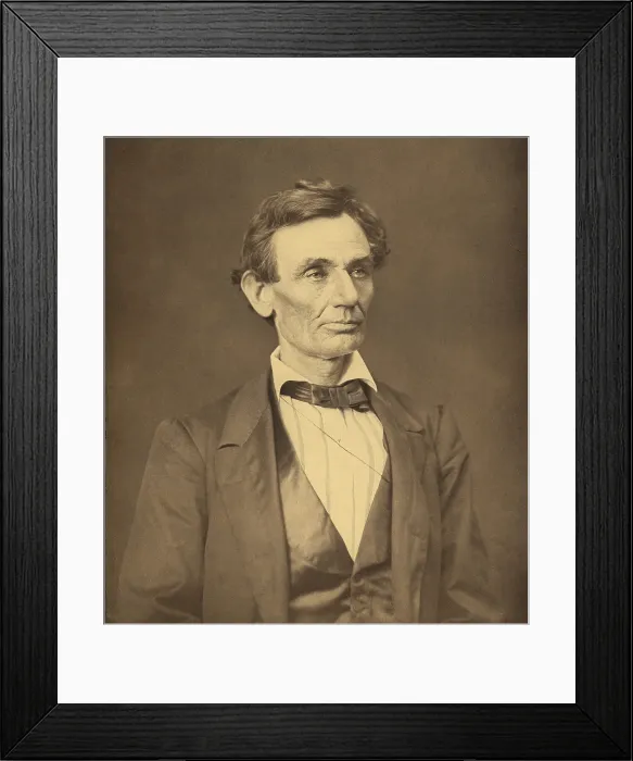 Framed Print : Abraham Lincoln portrait from a June 3, 1860 sitting with Alexander Hesler Framed Print : Abraham Lincoln portrait from a June 3, 1860 sitting with Alexander Hesler