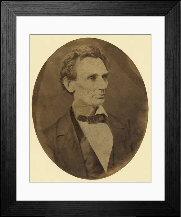 Framed Print : Abraham Lincoln portrait from his June 3, 1860 sitting with photographer, Alexander Hesler Framed Print : Abraham Lincoln portrait from his June 3, 1860 sitting with photographer, Alexander Hesler