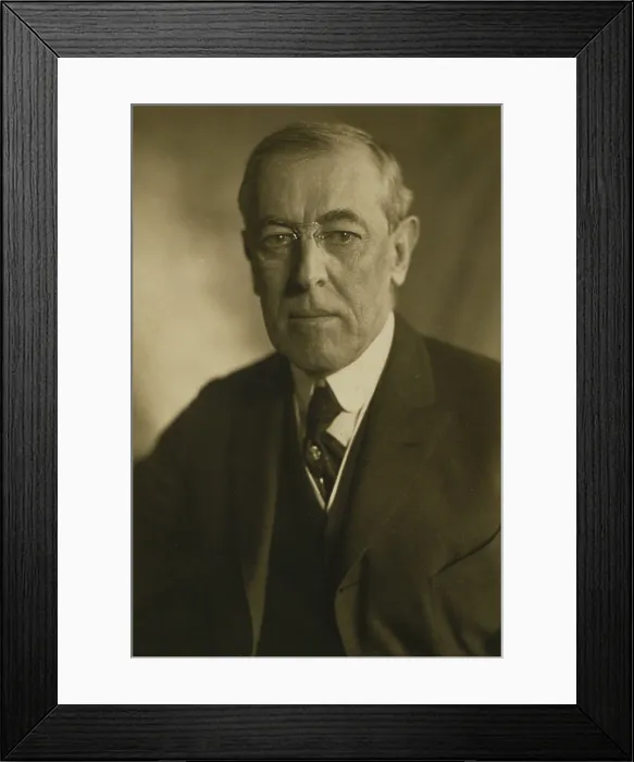 Framed Print : President Woodrow Wilson (1856-1924) in 1919 portrait