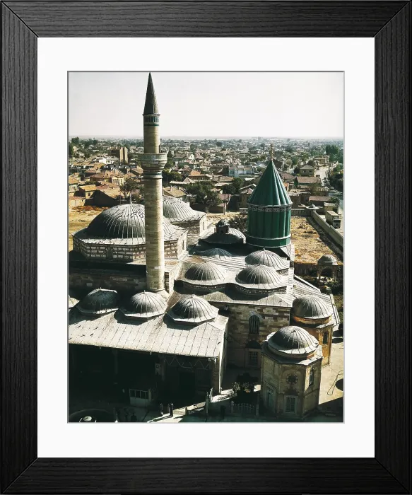 Framed Print : TURKEY. CENTRAL ANATOLIA. KONYA. Konya. Mevlana Mosque (13th c.), convent of the Whirling Dervishes. Ottoman art. AISA / Everett Collection**US SALES ONLY**