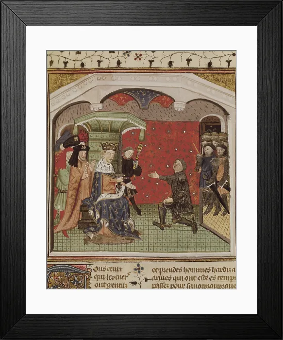 Framed Print : GUESCLIN, Bertrand du (1315-1380). French militar and constable supporting Charles V of France Framed Print : GUESCLIN, Bertrand du (1315-1380). French militar and constable supporting Charles V of France