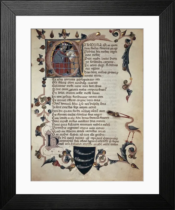 Framed Print : BOETHIUS, Anicius Manlius Severinus (480-524). Latin philosopher and politician Framed Print : BOETHIUS, Anicius Manlius Severinus (480-524). Latin philosopher and politician