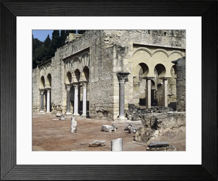 Framed Print : SPAIN. ANDALUSIA. Cordoba. Medina Azahara. Madinat al-Zahra. Dar al-Yund or Army House (10th c.). Hispano-Moresque art. Caliphate period. Architecture; Painting