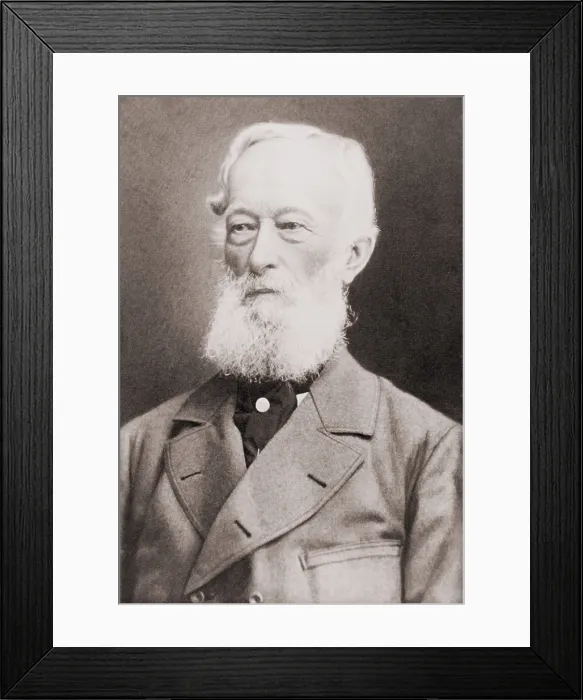 Framed Print : Alfred Krupp (1812-1887), inherited the floundering family business from his father and built it into the forge of Germany Framed Print : Alfred Krupp (1812-1887), inherited the floundering family business from his father and built it into the forge of Germany