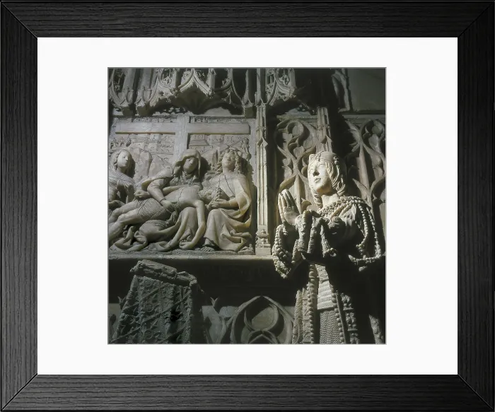 Framed Print : SILOGil de (1486-1501). Sepulchre of Juan de Padilla. c. 1500. Gothic art. Sculpture on marble. SPAIN. Burgos. Burgos Museum. AISA / Everett Collection (99202)**US SALES ONLY** Framed Print : SILOGil de (1486-1501). Sepulchre of Juan de Padilla. c. 1500. Gothic art. Sculpture on marble. SPAIN. Burgos. Burgos Museum. AISA / Everett Collection (99202)**US SALES ONLY**