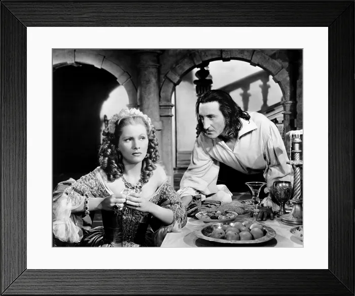 Framed Print : FRENCHMAN'S CREEK, from left, Joan Fontaine, Basil Rathbone, 1944