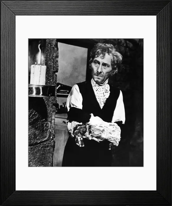 Framed Print : FRANKENSTEIN AND THE MONSTER FROM HELL, Peter Cushing, 1974 Framed Print : FRANKENSTEIN AND THE MONSTER FROM HELL, Peter Cushing, 1974