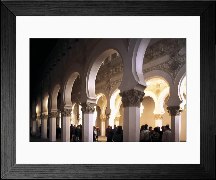 Framed Print : SPAIN. CASTILE-LA MANCHA. Toledo. Church of Santa Mara la Blanca. Founded in 1180, it was synagogue between 12th and 16th c. Mudejar art. Architecture Framed Print : SPAIN. CASTILE-LA MANCHA. Toledo. Church of Santa Mara la Blanca. Founded in 1180, it was synagogue between 12th and 16th c. Mudejar art. Architecture