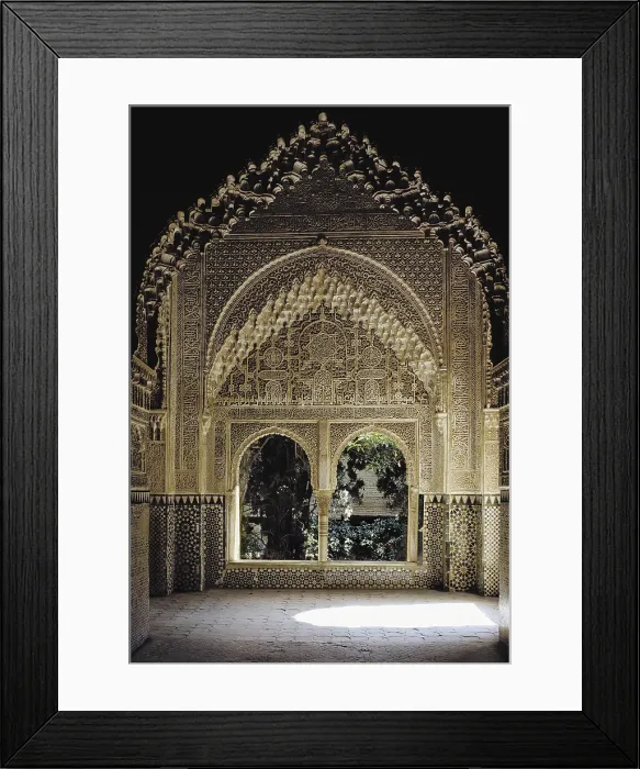 Framed Print : Alhambra. SPAIN. Granada. Alhambra. Mirador de Daraxa (Daraxa viewpoint). Hispano-Moresque art. Nasrid dynasty. Architecture. AISA / Everett Collection**US SALES ONLY**