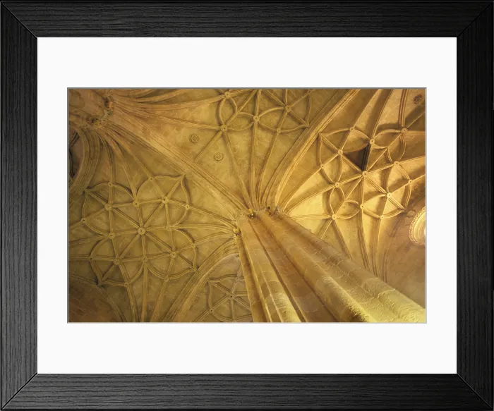 Framed Print : SPAIN. Almeria. Cathedral. Vault of the main nave. Renaissance art. Architecture. - Lucas Vallecillos / Iberfoto / Everett Collection (110360)**US SALES ONLY**