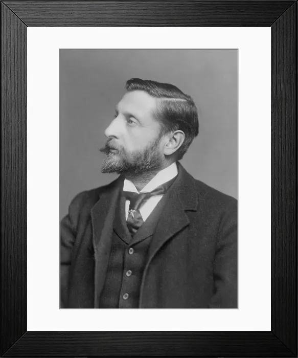 Framed Print : H. Rider Haggard (1856-1925) English novelist of adventure stories, best known for 'King Solomon's Mines' (1885). Ca. 1905 Framed Print : H. Rider Haggard (1856-1925) English novelist of adventure stories, best known for 'King Solomon's Mines' (1885). Ca. 1905