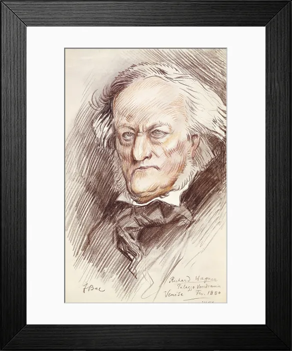 Framed Print : WAGNER, Richard (1813-1883). German composer of Romanticism. Portrait of Wagner carried out in Venice in 1880. Drawing Framed Print : WAGNER, Richard (1813-1883). German composer of Romanticism. Portrait of Wagner carried out in Venice in 1880. Drawing