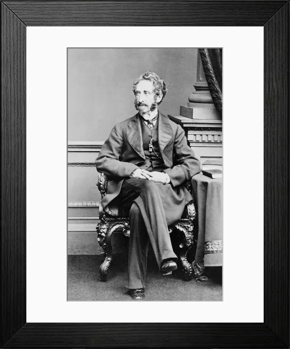 Framed Print : Lord Lytton (1831-1891) (Robert Bulwer Lytton) poet and diplomat. As Viceroy of India his actions caused the Second Afghan War (1878-80) which the British lost. Ca. 1865